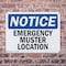 Signmission Emergency Muster Location, 14 in W x Rectangle, Plastic OS-2PACK-NS-P-1014-L-11862 - alternate 5